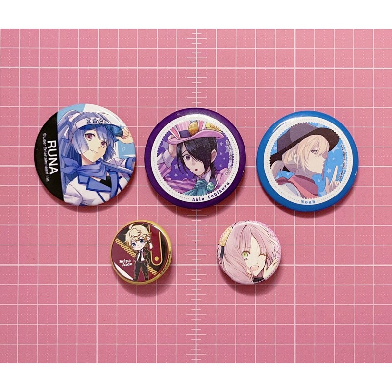 日版ichu 愛啾偶像進行曲愛童星夜折原輝鳶倉神樂坂露娜徽章胸章胸針扭蛋 蝦皮購物