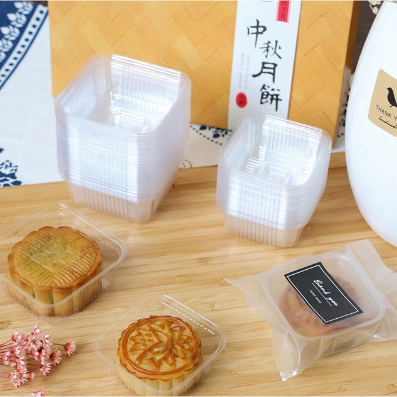 【嚴選SHOP】100入 50/80/100克 月餅底托 蛋黃酥底托 塑膠底托 底托 點心底托 內襯盒【D101】