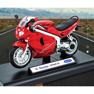 「車苑模型」威利 Ｗelly 1:18 凱旋 sprint 摩托車 機車