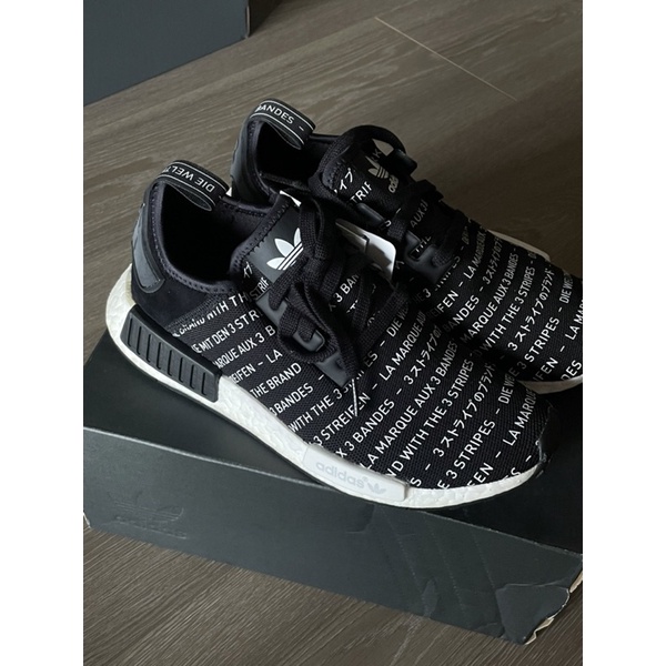 Adidas NMD R1 滿版字 US8.5全新