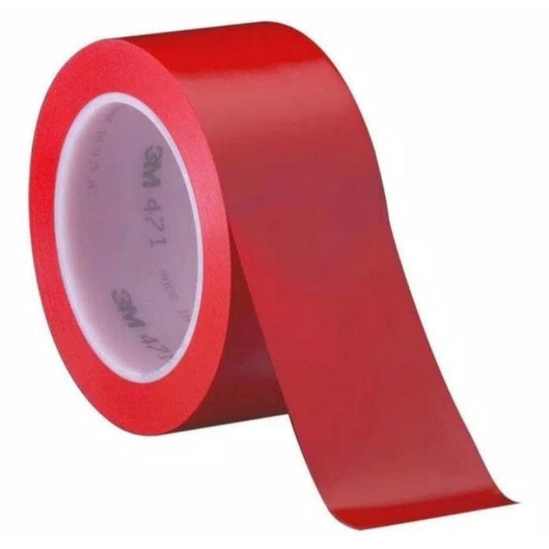 Merah 乙烯基膠帶 471 紅色標記膠帶 3m 471 紅色地板線管道膠帶地板標記膠帶地板線絕緣