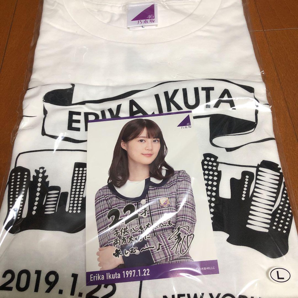 現貨新品l尺寸乃木坂46 生田絵梨花生誕tシャツ19年1月度 蝦皮購物