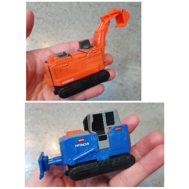 二手玩具 變形車 挖土機 鏟雪車