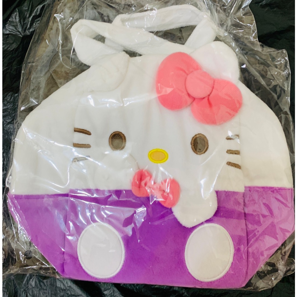 【日本空運全新品】Hello Kitty 凱蒂貓 HelloKitty手提包 毛茸茸 小包包 天竺鼠車車 PUI PUI