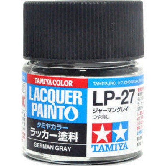 TAMIYA 田宮 模型 耗材 硝基漆 LP-27 消光 德國灰 10ml 萬年東海