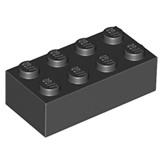 《安納金小站》 樂高 LEGO 黑色 2x4 基本磚 顆粒磚 二手 零件 3001