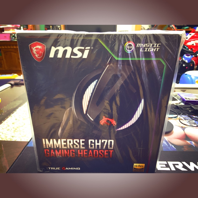 全新 MSI Immerse GH70 微星 電競耳麥 GH70 吃雞pubg神器 虛擬7.1耳機麥克風