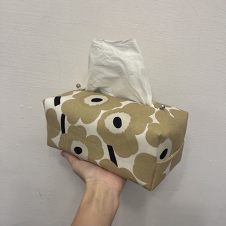 芬蘭Marimekko專櫃正品布手作面紙包桌型面紙套適用好市多軟包衛生紙多品牌軟包面紙 奶茶花