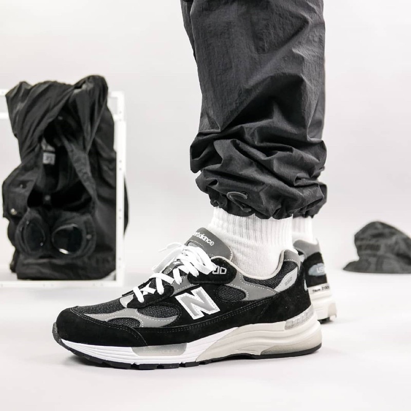 【R-MAN】NB 992 黑灰 美國製 New Balance 992 穿搭 M992EB 美製 復古鞋 | 蝦皮購物