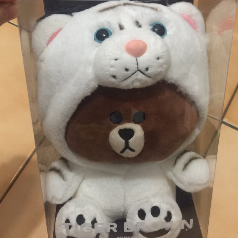 Line friends 熊大變身玩偶, 正版 25cm，捷運景安站、南勢角站、景美站、萬隆站可以面交