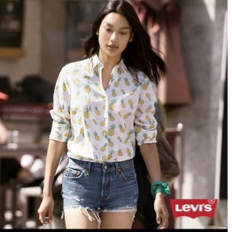 Levi’s 鳳梨塗鴉襯衫/女S