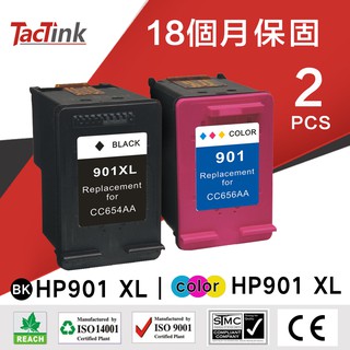 【TacTink】HP 901XL黑色/彩色 環保相容墨水匣大容量組合包 適用 HP 4500/J4500（含稅）