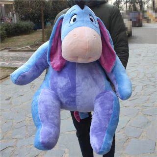 Disney Store美國迪士尼商店 藍色屹耳伊爾eeyore 驢子 大隻絨毛娃娃玩偶布偶