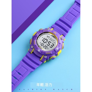 兒童手錶 臺灣出貨 超商免運 時刻美抖音同款熱賣多功能七彩燈兒童電子手錶 skme亞馬遜電子錶1613