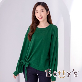 betty’s貝蒂思(05)下襬開岔綁帶針織線衫(綠色)