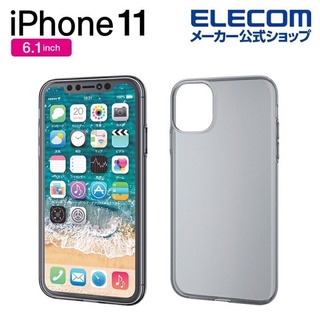 【日本ELECOM】iPhone 11 12透黑 透明 手機殼 TPU 彈力耐久素材