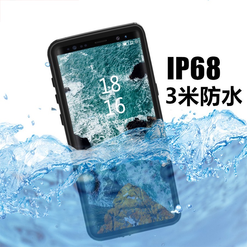 軍規防水殼 三星S20 plus S10 S9 Plus S8+ NOTE10+ 8 9防水手機殼 游泳保護套【愛德】