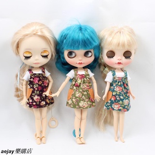 小布娃娃衣服 blythe doll 冰兒/jecci工作服春裝連衣裙花朵西裝白襯衫aejay樂購店