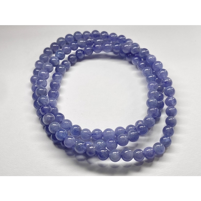 丹泉石 坦桑石 帶星光 半透體 5mm 圓珠 散珠 單顆賣 藍紫色 務必看影片