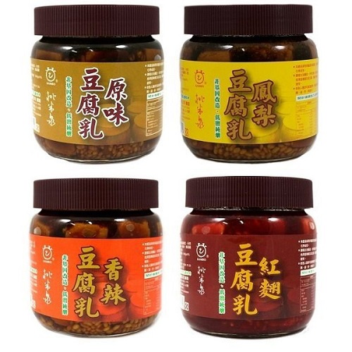 桃米泉 原味/鳳梨/香辣/紅麴豆腐乳(非基改) 580g/瓶 (超商限4瓶)