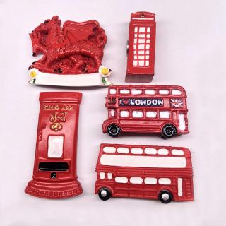 冰箱貼英國旅遊景點雙層巴士郵箱電話亭紀念品冰箱磁鐵