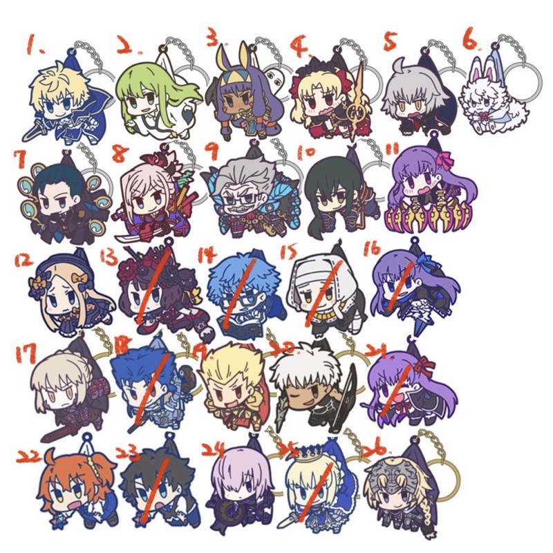 日單fgo Fate Grand Order 吊飾吊起來吊你玩舊劍恩奇都傑克芙芙金閃閃閃a 蝦皮購物