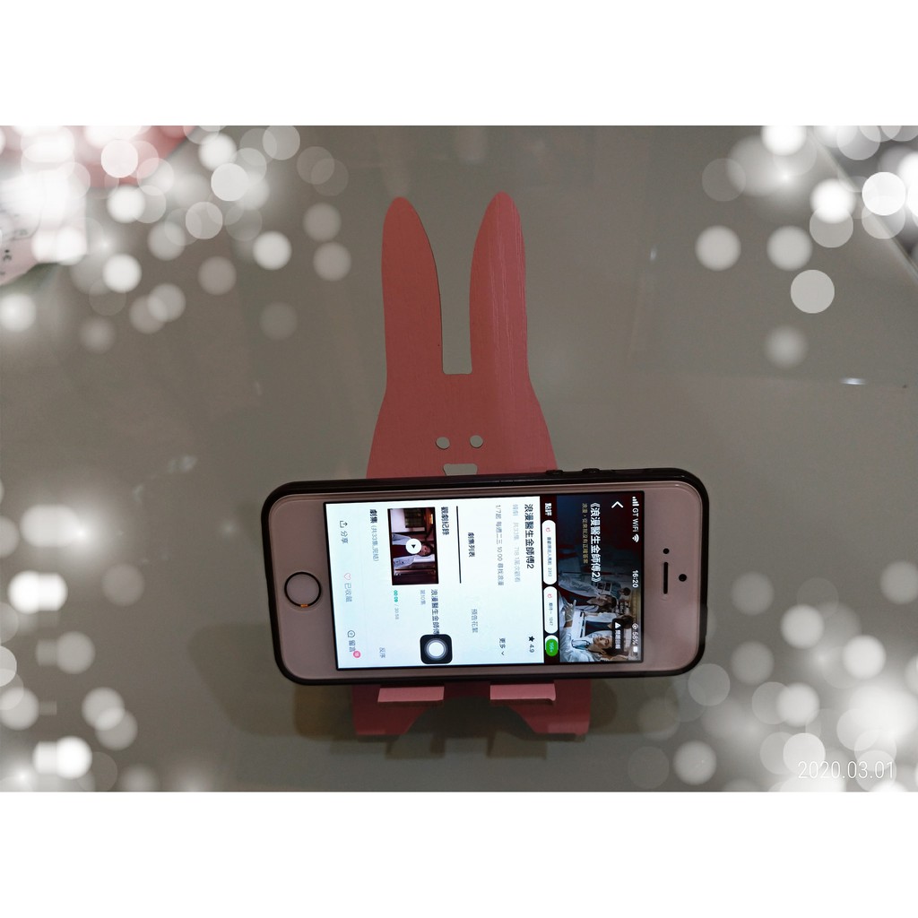 ✔️【快速出貨 】韓版可愛木質手機支架 名片架 卡通木質手機架 追劇神器 手機座 手機架  時尚創意手機座