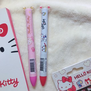 sanrio/三麗鷗/Hello Kitty凱蒂貓/雙耳雙色自動原子筆