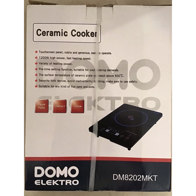 DOMO「錯過就沒了」微電腦觸控黑晶電陶爐DM8202MKT