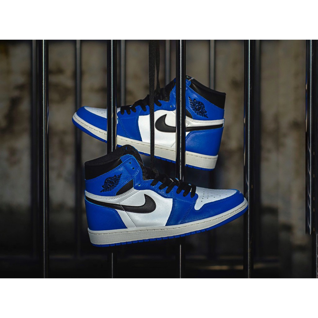 超稀有現貨 Nike Jordan 1 白黑藍 小閃電 喬丹 AJ1 參考: 黑紅 綠頭 紫頭 北卡藍 Top3 芝加哥