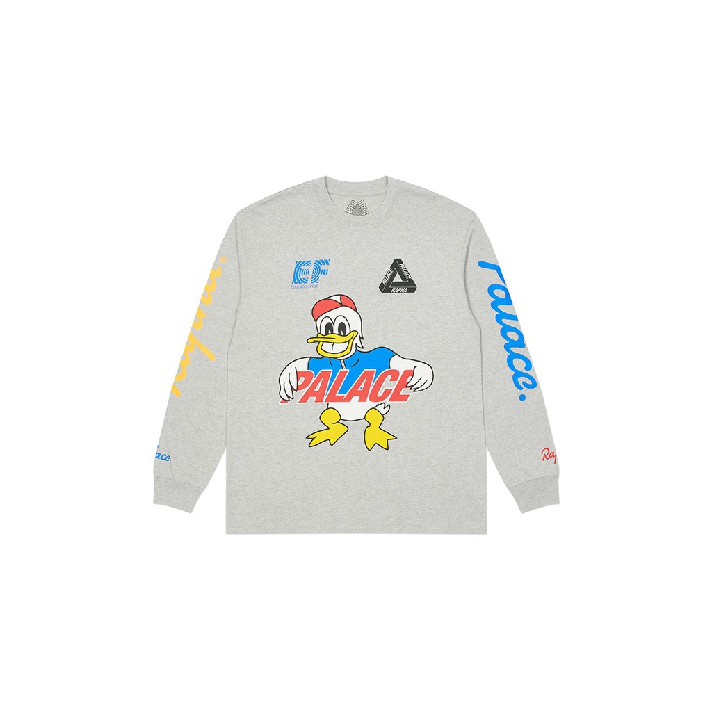 Palace x Rapha Off Bike Longsleeve 長袖 薄 灰色 M號