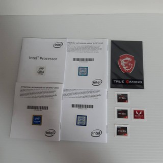 多款效能貼紙 pentium gold intel i3 i5 i7 CPU信仰貼紙 筆電電腦貼紙 msi龍貼紙