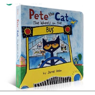 （現貨）英文原版 Pete the Cat  The Wheels on the Bus 皮特猫 厚頁書
