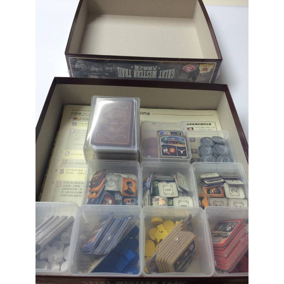 【收納方案組合】疊疊收納盒+卡盒11件組－大西部之路 Great Western Trail 中文版適用