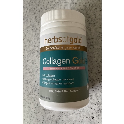 [澳洲直送］ Herbs of gold Collagen Gold 膠原蛋白粉 莓果口味 180g