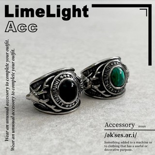 ☆LimeLight☆ 寶石 雕花 鹿頭 做舊 飾品 鈦鋼 戒指 男生戒指 鈦鋼戒指 復古