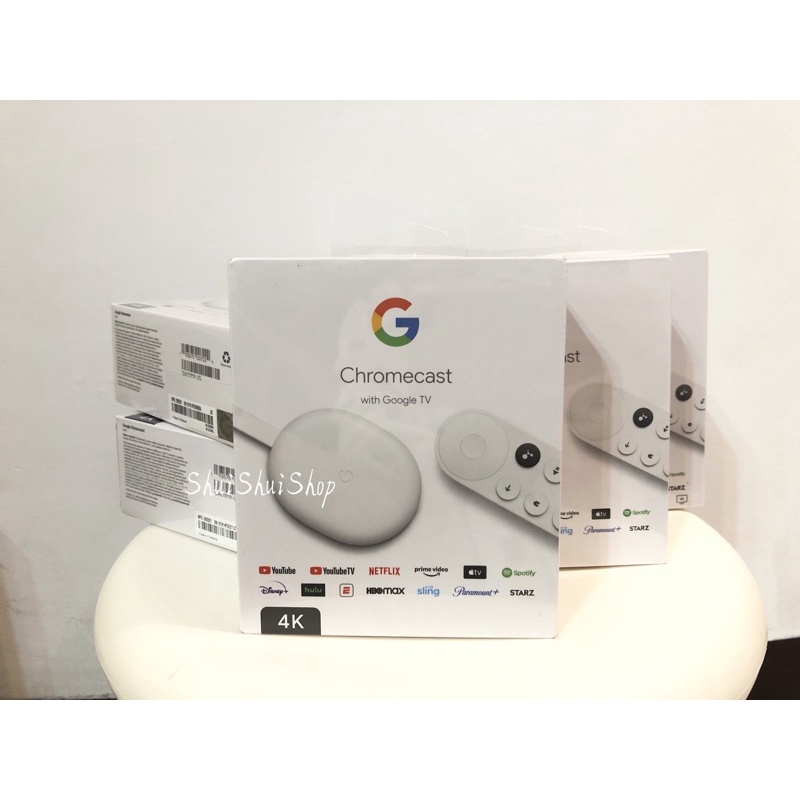 【現貨】 Chromecast 4 Google TV 4K 四代 媒體串流播放器 白色