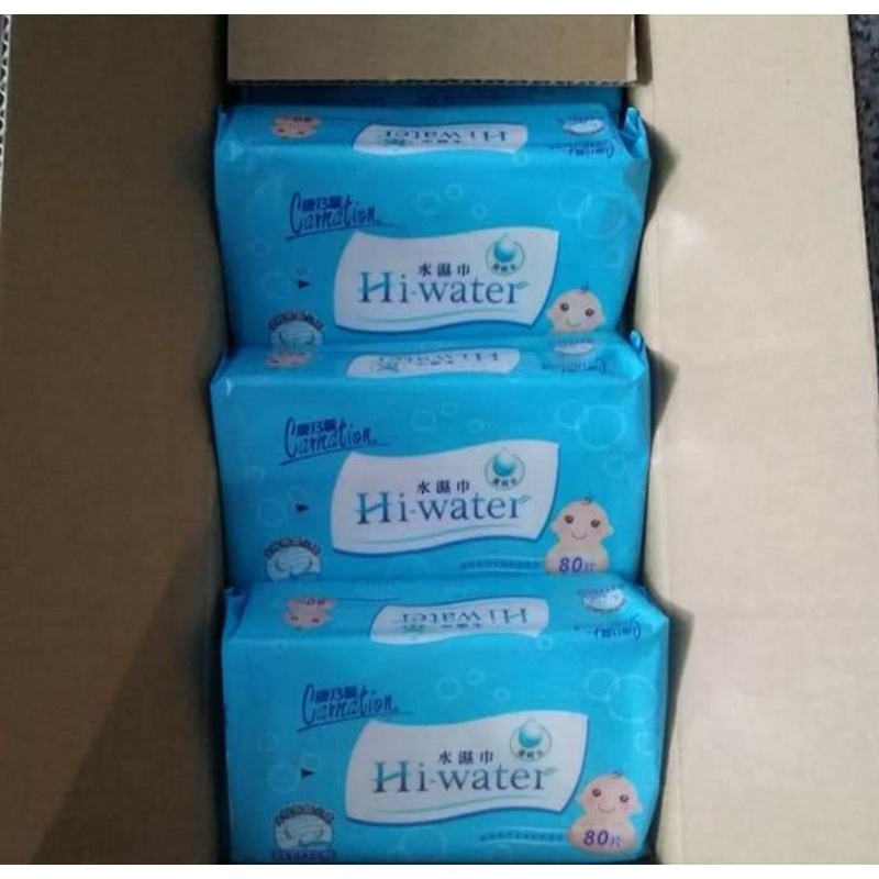 康乃馨濕紙巾12包裝箱（如圖非原箱二款包裝隨機）