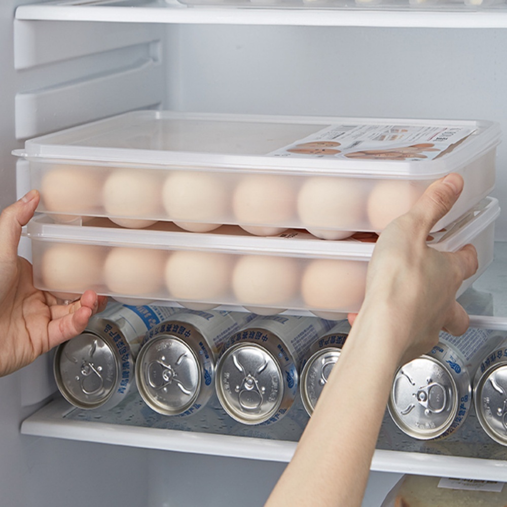 雞蛋24格保鮮盒 保鮮盒 冷凍庫保鮮 肉類收納盒 冷凍收納 冷凍保鮮盒 可疊加收納保鮮盒 印象時光