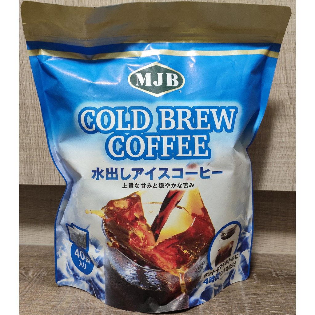COSTCO-日本 MJB 冷泡咖啡濾泡包720g COLD BREW COFFEE  (18g X 40袋)