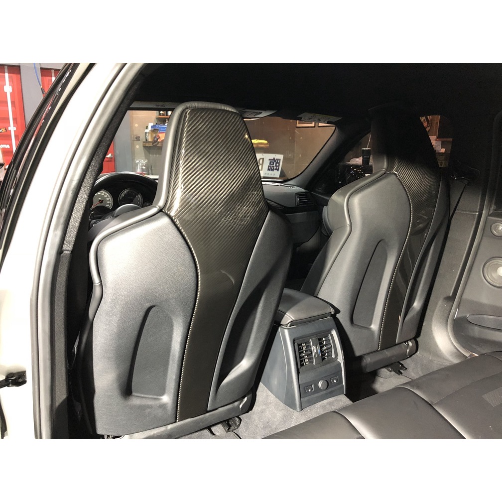 依馳國際 BMW F80 F82 F83 椅背蓋 頭枕蓋 椅背 飾板 4件式 乾碳 全碳 碳纖維