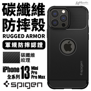 SGP Spigen Rugged 碳纖維 手機殼 防摔殼 適用於iPhone 13 pro max mini