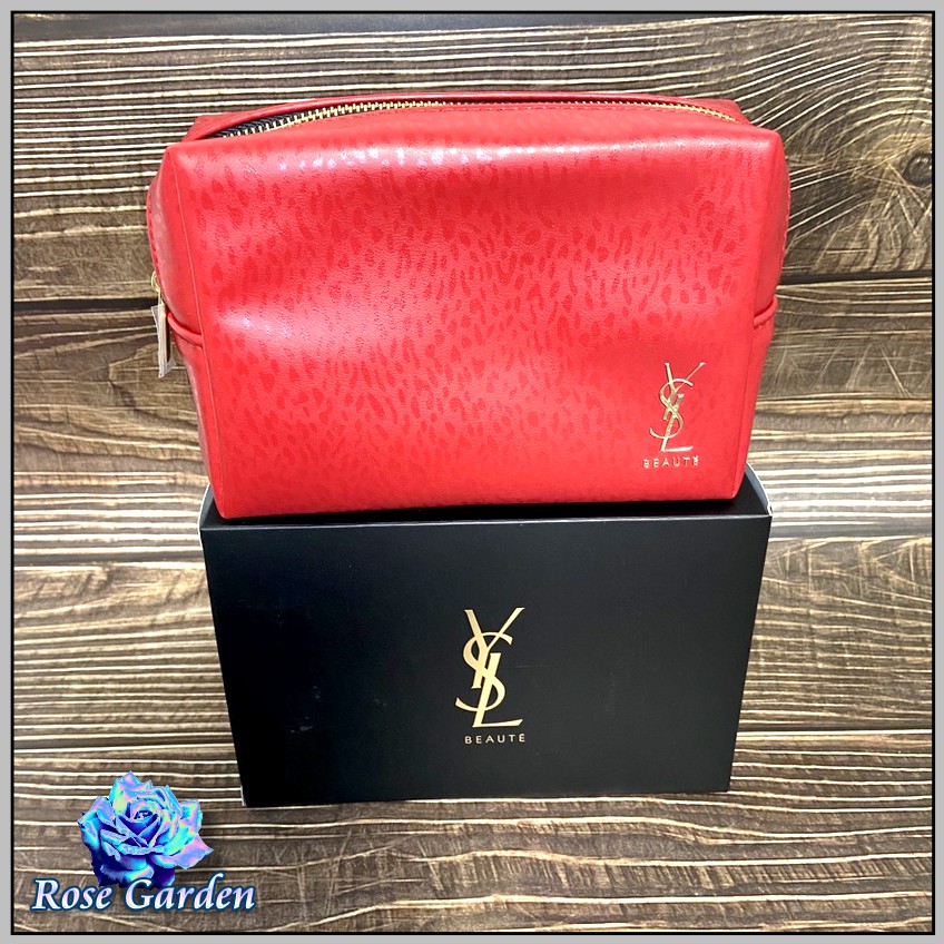 YSL 聖羅蘭 BEAUTY 彩妝櫃 滿額贈品 最新款 質感 手拿包 化妝包 零錢包 萬用包 YSL禮盒裝 ❤玫瑰花園❤