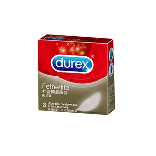 【Durex】杜蕾斯 超薄裝 保險套 3入裝 | 潤滑劑 超薄 天然橡膠