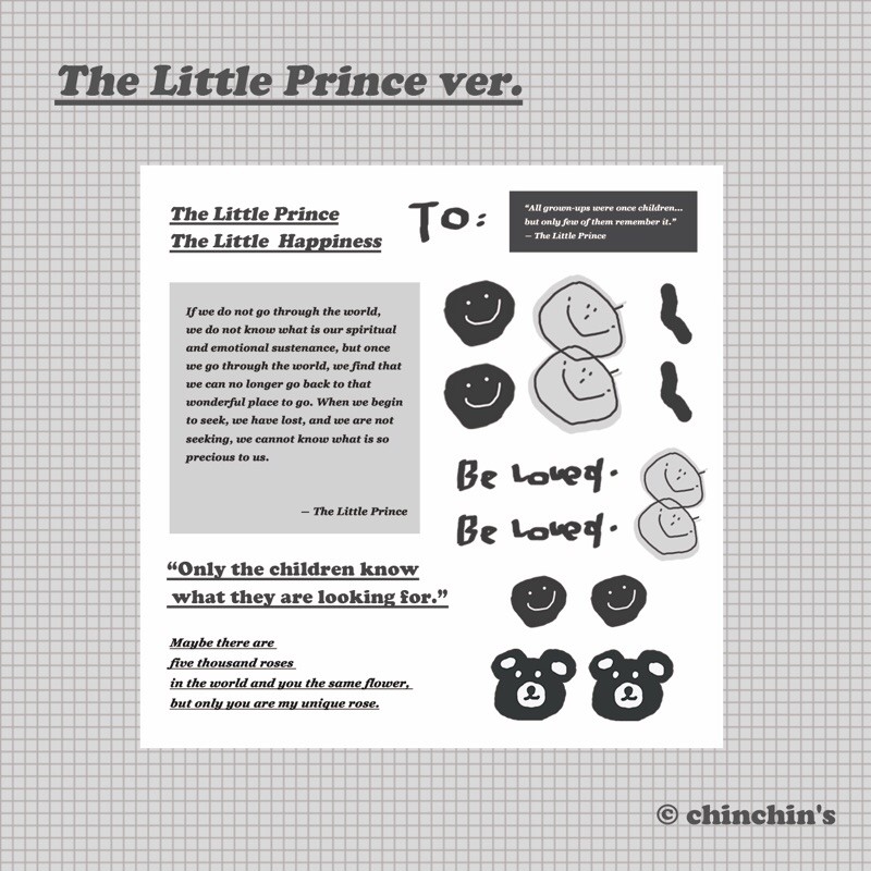 ☻ The Little Prince Series 小王子 明信片/貼紙包 🌓✨