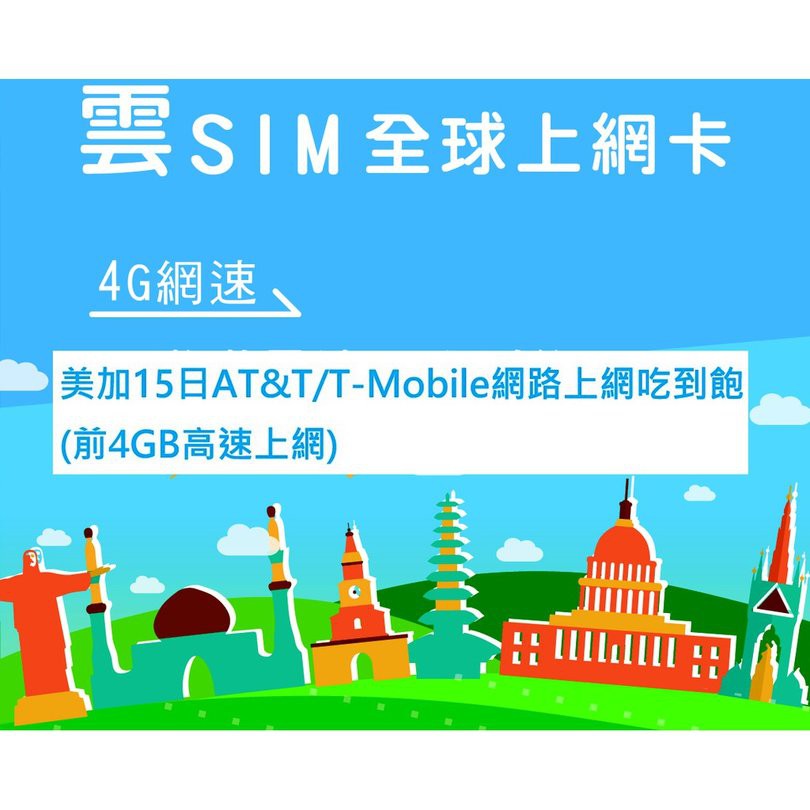 免設定2張免運 美國上網卡加拿大上網卡15天4gb吃到飽高速上網漫遊卡行動網路卡網路sim卡出國旅遊wifi 蝦皮購物