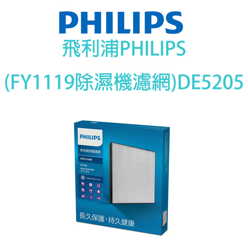 【原廠全新】飛利浦PHILIPS (FY1119除濕機濾網)適用DE5205