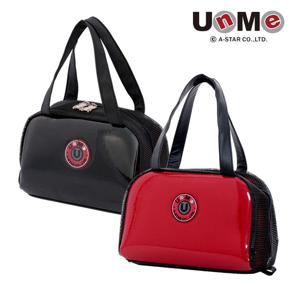 UnMe 素色鏡面大容量餐袋(紅色/黑色)(U3110)