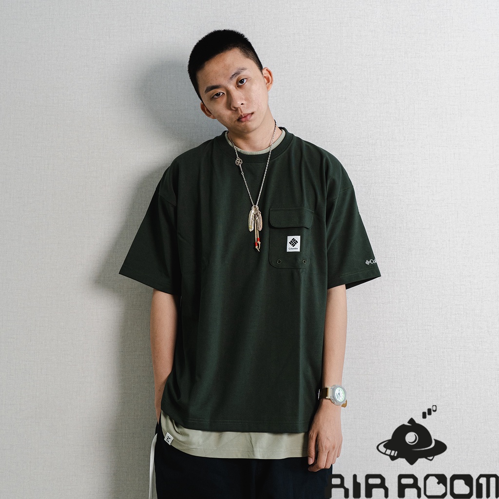 AirRoom 全新正品現貨 FREAK'S STORE Columbia 聯名 口袋 短TEE 拼接 PM0803