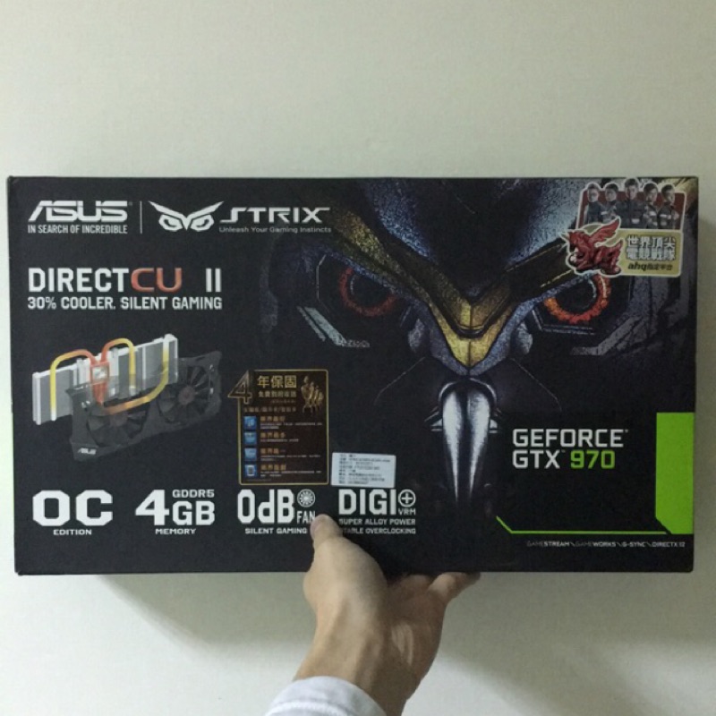 近四年保 Asus 華碩 STRIX-GTX970-DC2OC-4GD5 GTX970 顯示卡 非 msi